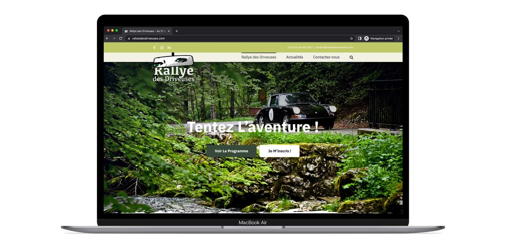 Site Internet Rallye des Driveuses